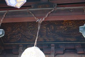 釈迦堂天井の絵-龍神